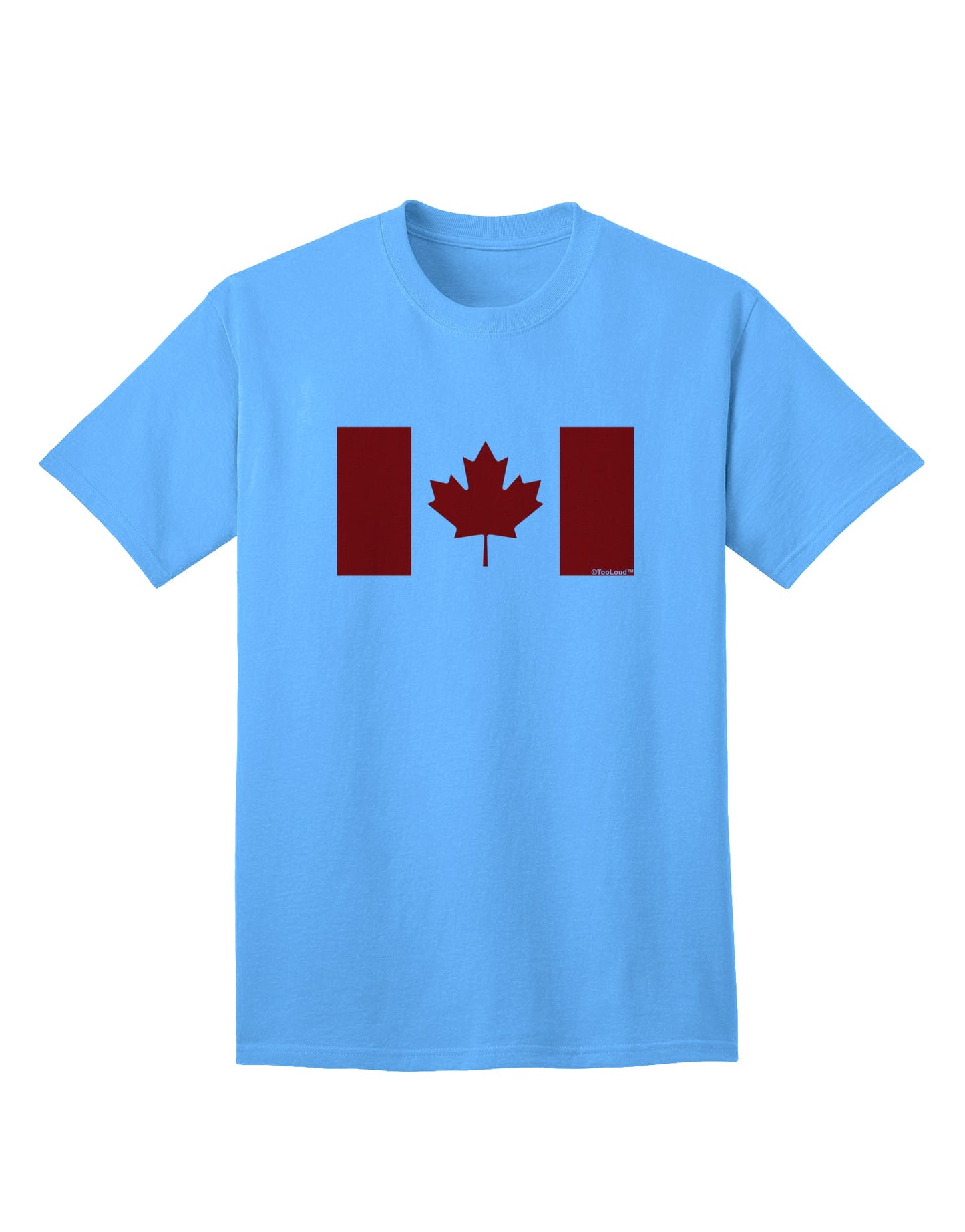 Canadian Flag Maple Leaf Colors - Premium Adult T-Shirt Collection-Mens T-shirts-TooLoud-Aquatic-Blue-Small-Davson Sales