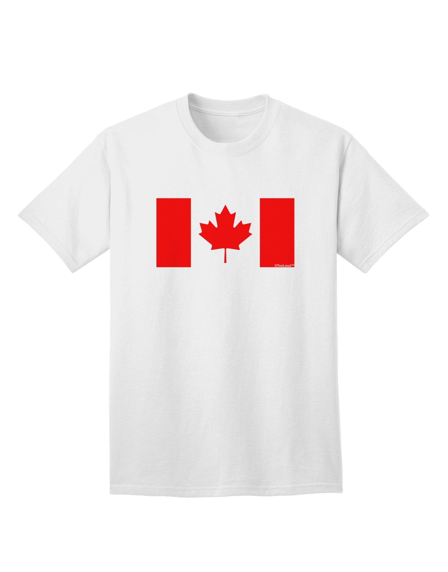 Canadian Flag Maple Leaf Colors - Premium Adult T-Shirt Collection-Mens T-shirts-TooLoud-White-Small-Davson Sales