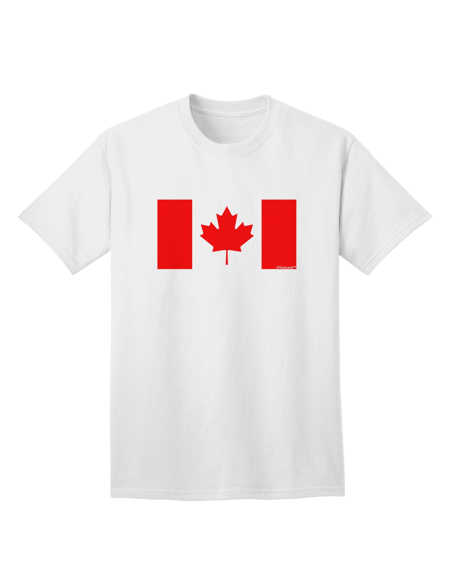 Canadian Flag Maple Leaf Colors - Premium Adult T-Shirt Collection-Mens T-shirts-TooLoud-White-Small-Davson Sales
