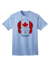 Canadian Skull Flag Adult T-Shirt-Mens T-shirts-TooLoud-Light-Blue-Small-Davson Sales