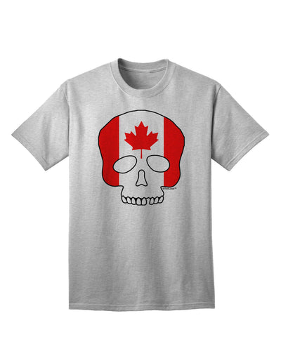 Canadian Skull Flag Adult T-Shirt-Mens T-shirts-TooLoud-AshGray-Small-Davson Sales