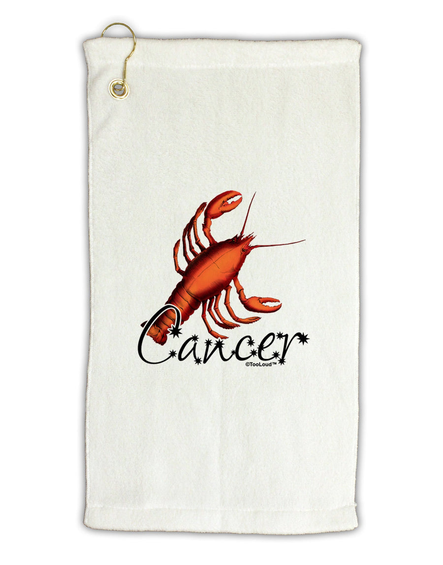 Cancer Color Illustration Micro Terry Gromet Golf Towel 11&#x22;x19-Golf Towel-TooLoud-White-Davson Sales