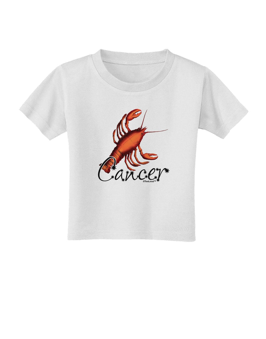 Cancer Color Illustration Toddler T-Shirt-Toddler T-Shirt-TooLoud-White-4T-Davson Sales