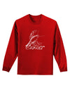 Cancer Illustration Adult Long Sleeve Dark T-Shirt-TooLoud-Red-XXX-Large-Davson Sales