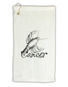 Cancer Illustration Micro Terry Gromet Golf Towel 11&#x22;x19-Golf Towel-TooLoud-White-Davson Sales