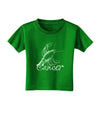 Cancer Illustration Toddler T-Shirt Dark-Toddler T-Shirt-TooLoud-Clover-Green-4T-Davson Sales