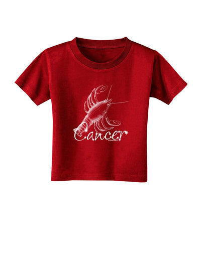 Cancer Illustration Toddler T-Shirt Dark-Toddler T-Shirt-TooLoud-Red-4T-Davson Sales