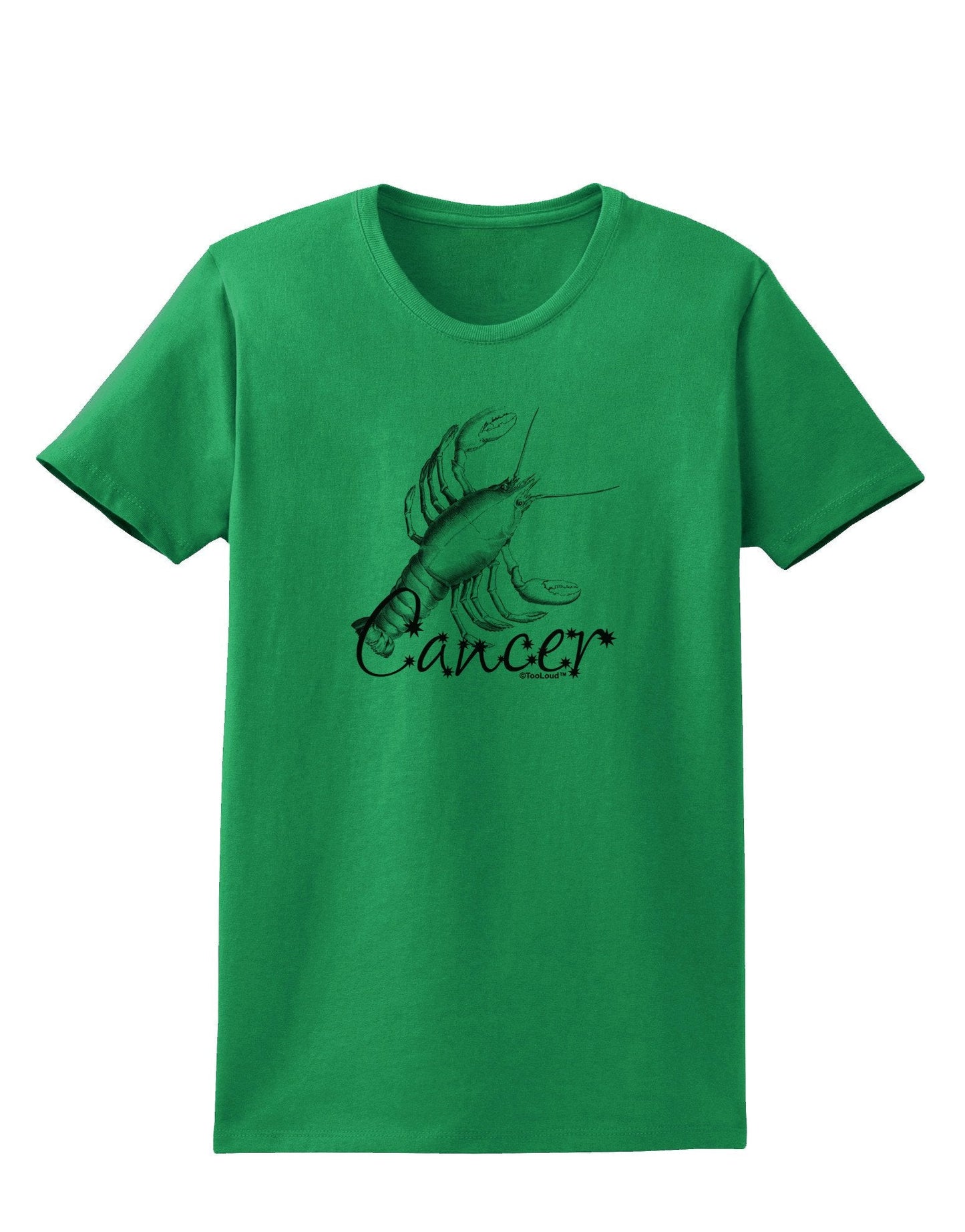 Cancer Illustration Womens T-Shirt-Womens T-Shirt-TooLoud-Kelly-Green-XXXX-Large-Davson Sales