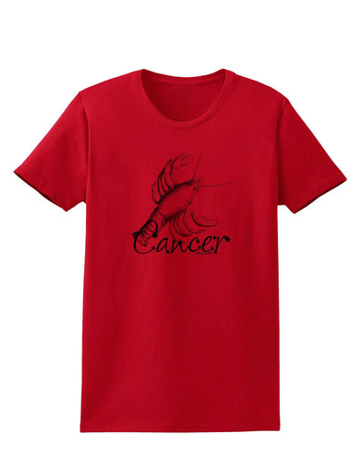 Cancer Illustration Womens T-Shirt-Womens T-Shirt-TooLoud-Red-XXXX-Large-Davson Sales