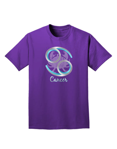 Cancer Symbol Adult Dark T-Shirt-Mens T-Shirt-TooLoud-Purple-Small-Davson Sales