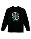 Cancer Symbol Adult Long Sleeve Dark T-Shirt-TooLoud-Black-Small-Davson Sales