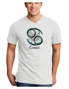 Cancer Symbol Adult V-Neck T-shirt-Mens V-Neck T-Shirt-TooLoud-White-Small-Davson Sales