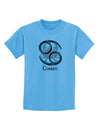 Cancer Symbol Childrens T-Shirt-Childrens T-Shirt-TooLoud-Aquatic-Blue-X-Small-Davson Sales