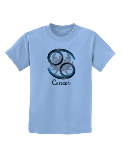 Cancer Symbol Childrens T-Shirt-Childrens T-Shirt-TooLoud-Light-Blue-X-Small-Davson Sales