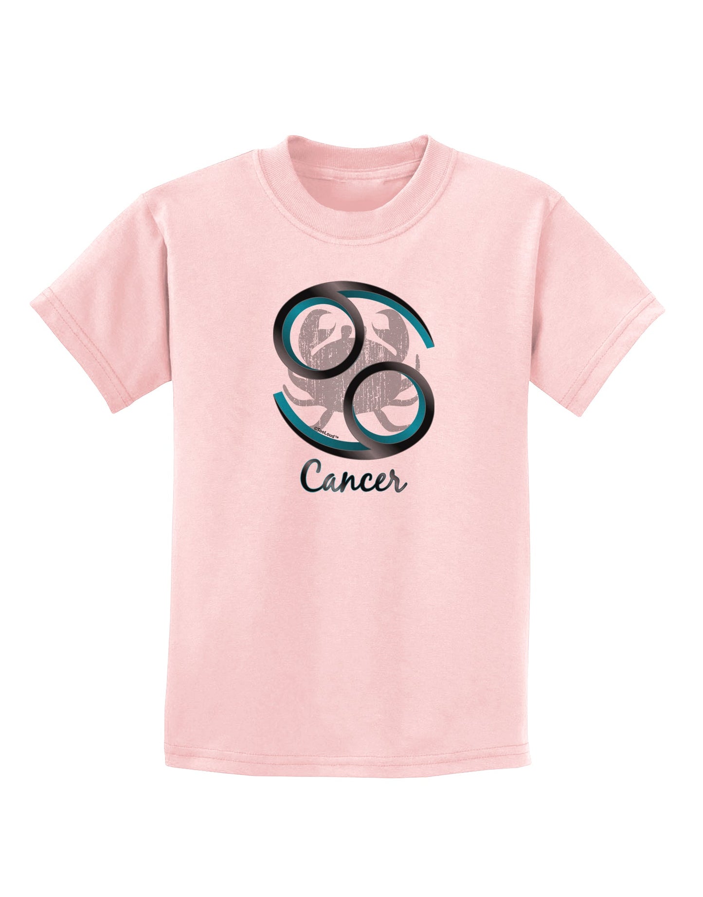 Cancer Symbol Childrens T-Shirt-Childrens T-Shirt-TooLoud-PalePink-X-Small-Davson Sales