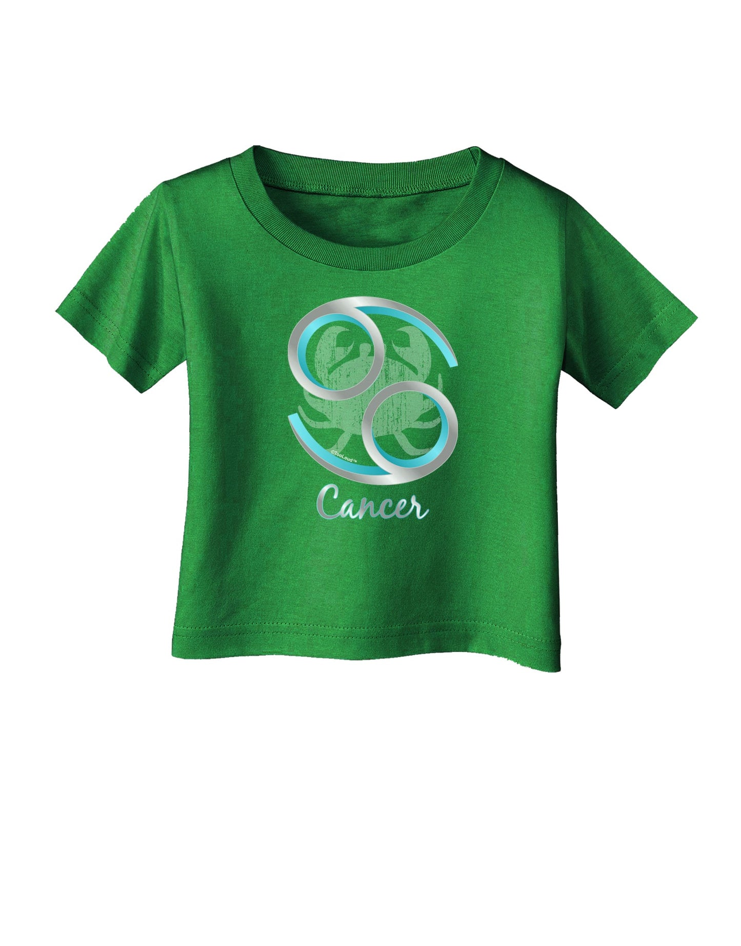 Cancer Symbol Infant T-Shirt Dark-Infant T-Shirt-TooLoud-Clover-Green-06-Months-Davson Sales