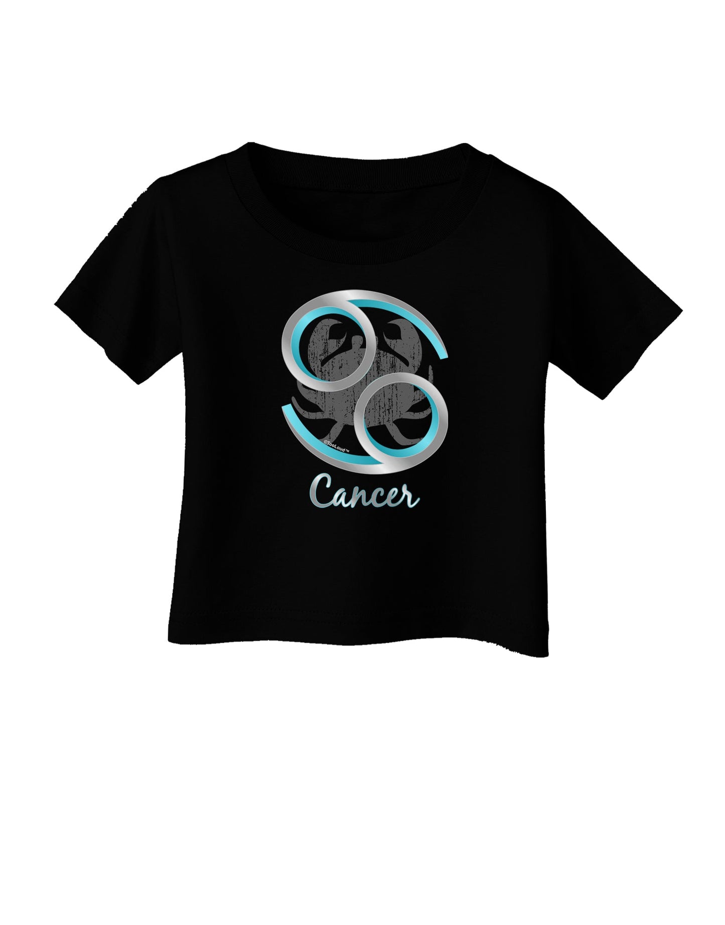 Cancer Symbol Infant T-Shirt Dark-Infant T-Shirt-TooLoud-Black-06-Months-Davson Sales