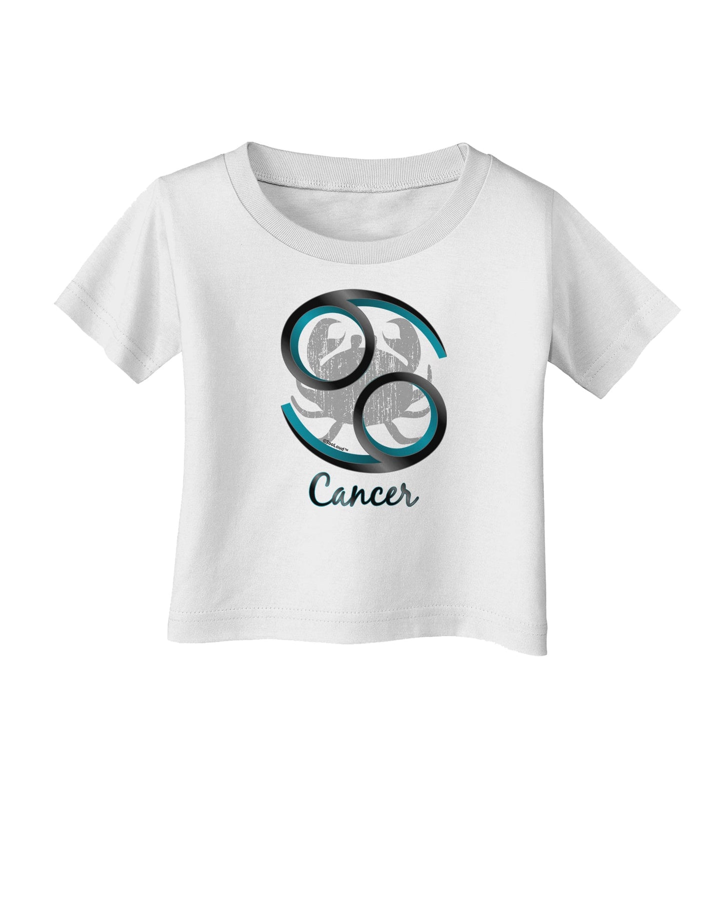 Cancer Symbol Infant T-Shirt-Infant T-Shirt-TooLoud-White-06-Months-Davson Sales
