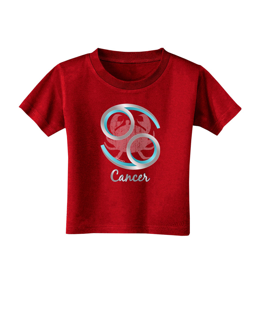 Cancer Symbol Toddler T-Shirt Dark-Toddler T-Shirt-TooLoud-Black-2T-Davson Sales