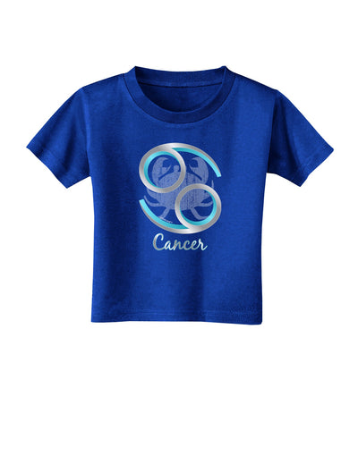 Cancer Symbol Toddler T-Shirt Dark-Toddler T-Shirt-TooLoud-Royal-Blue-2T-Davson Sales