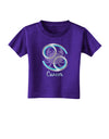 Cancer Symbol Toddler T-Shirt Dark-Toddler T-Shirt-TooLoud-Purple-2T-Davson Sales