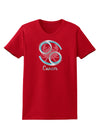 Cancer Symbol Womens Dark T-Shirt-TooLoud-Red-X-Small-Davson Sales