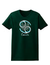 Cancer Symbol Womens Dark T-Shirt-TooLoud-Forest-Green-Small-Davson Sales