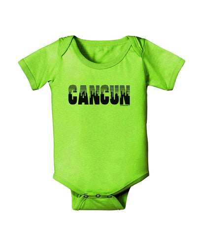 Cancun Mexico - Cinco de Mayo Baby Romper Bodysuit-Baby Romper-TooLoud-Lime-Green-06-Months-Davson Sales