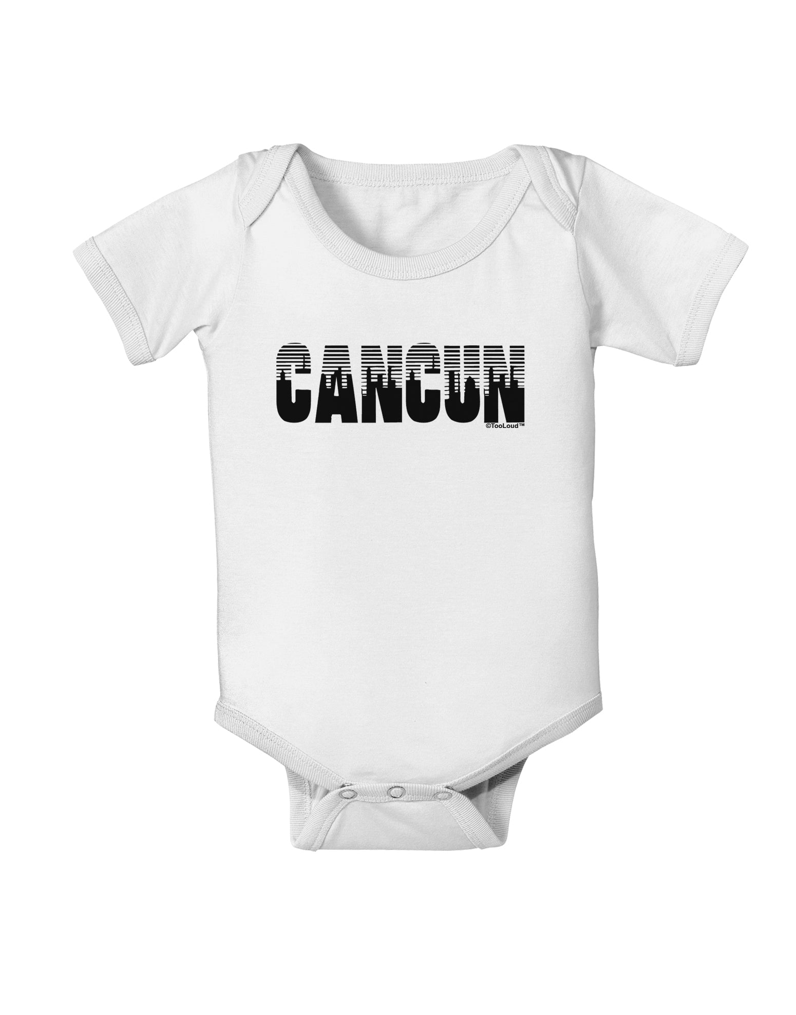 Cancun Mexico - Cinco de Mayo Baby Romper Bodysuit-Baby Romper-TooLoud-White-06-Months-Davson Sales