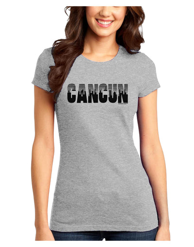 Cancun Mexico - Cinco de Mayo Juniors T-Shirt-Womens Juniors T-Shirt-TooLoud-Ash-Gray-Juniors Fitted X-Small-Davson Sales