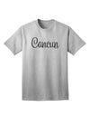 Cancun Mexico - Script Text Adult T-Shirt-unisex t-shirt-TooLoud-AshGray-Small-Davson Sales