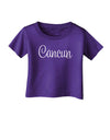 Cancun Mexico - Script Text Infant T-Shirt Dark-Infant T-Shirt-TooLoud-Purple-06-Months-Davson Sales