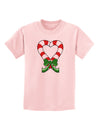 Candy Cane Heart Christmas Childrens T-Shirt-Childrens T-Shirt-TooLoud-PalePink-X-Small-Davson Sales