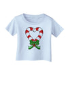 Candy Cane Heart Christmas Infant T-Shirt-Infant T-Shirt-TooLoud-Light-Blue-06-Months-Davson Sales