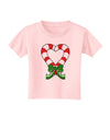 Candy Cane Heart Christmas Toddler T-Shirt-Toddler T-Shirt-TooLoud-Light-Pink-2T-Davson Sales