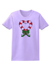 Candy Cane Heart Christmas Womens T-Shirt-Womens T-Shirt-TooLoud-Lavender-X-Small-Davson Sales