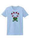 Candy Cane Heart Christmas Womens T-Shirt-Womens T-Shirt-TooLoud-Light-Blue-X-Small-Davson Sales
