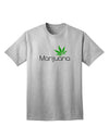 Cannabis Typography and Leaf Design Adult T-Shirt-Mens T-shirts-TooLoud-AshGray-Small-Davson Sales