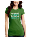 Can't Buy Love Rescue It Juniors Petite Crew Dark T-Shirt-T-Shirts Juniors Tops-TooLoud-Kiwi-Green-Juniors Fitted Small-Davson Sales