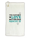 Can't Buy Love Rescue It Micro Terry Gromet Golf Towel 16 x 25 inch-Golf Towel-TooLoud-White-Davson Sales