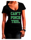 Can't Pinch This - St. Patrick's Day Juniors V-Neck Dark T-Shirt by TooLoud-Womens V-Neck T-Shirts-TooLoud-Black-Juniors Fitted Small-Davson Sales