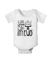 Can't keep calm I'm Two Baby Romper Bodysuit White 18 Months Tooloud