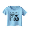 Can't keep calm I'm Two Infant T-Shirt-Infant T-Shirt-TooLoud-Aquatic-Blue-06-Months-Davson Sales