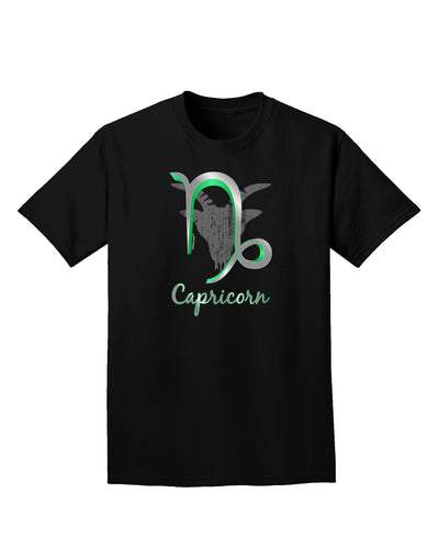 Capricorn Symbol Adult Dark T-Shirt-Mens T-Shirt-TooLoud-Black-Small-Davson Sales