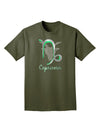 Capricorn Symbol Adult Dark T-Shirt-Mens T-Shirt-TooLoud-Military-Green-Small-Davson Sales