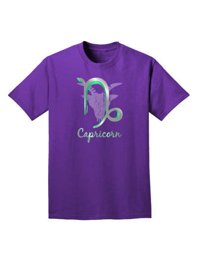 Capricorn Symbol Adult Dark T-Shirt-Mens T-Shirt-TooLoud-Purple-Small-Davson Sales