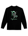 Capricorn Symbol Adult Long Sleeve Dark T-Shirt-TooLoud-Black-Small-Davson Sales