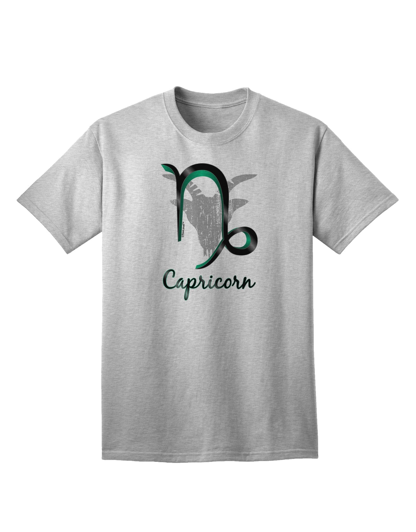Capricorn Symbol Adult T-Shirt-unisex t-shirt-TooLoud-AshGray-Small-Davson Sales