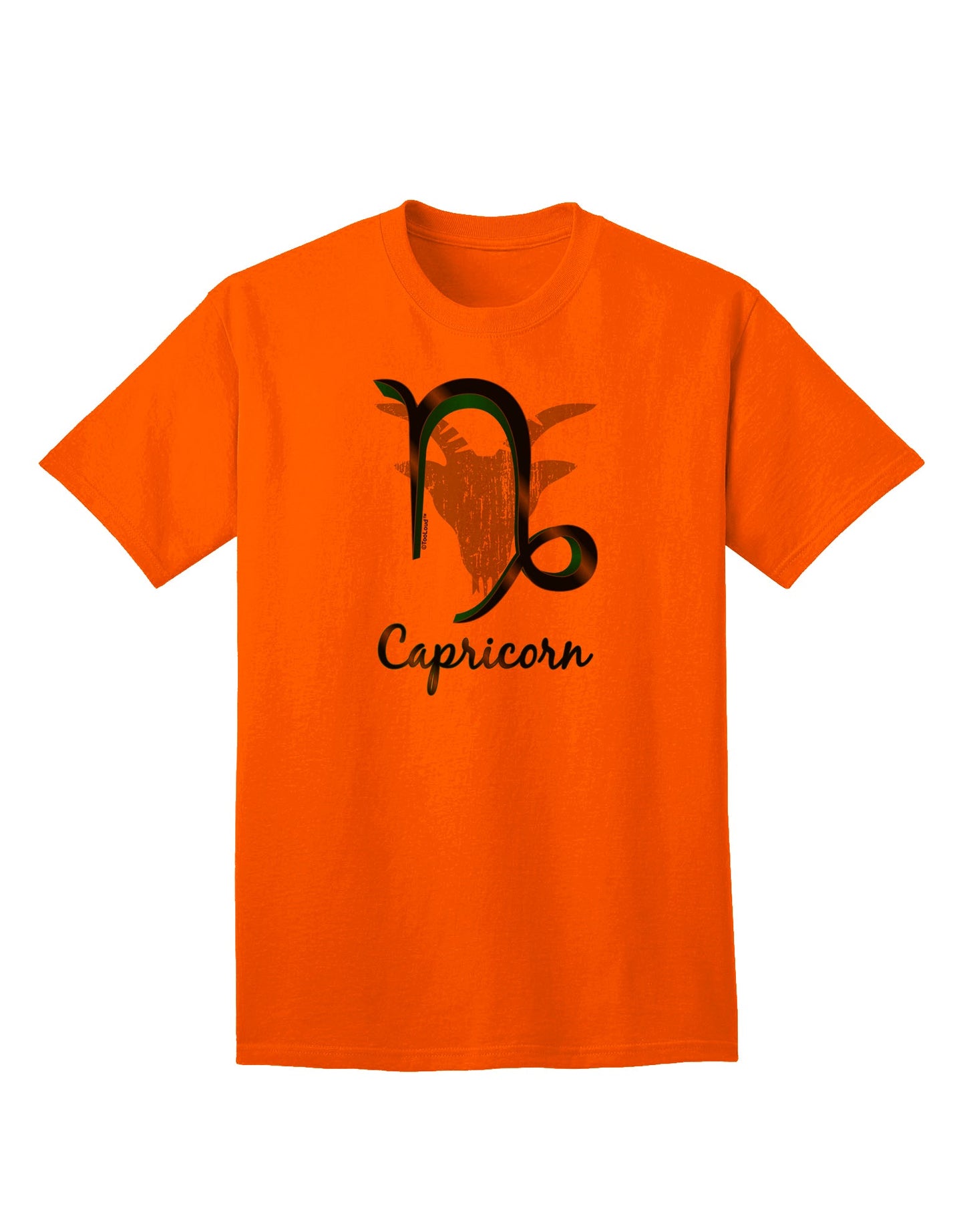 Capricorn Symbol Adult T-Shirt-unisex t-shirt-TooLoud-Orange-Small-Davson Sales
