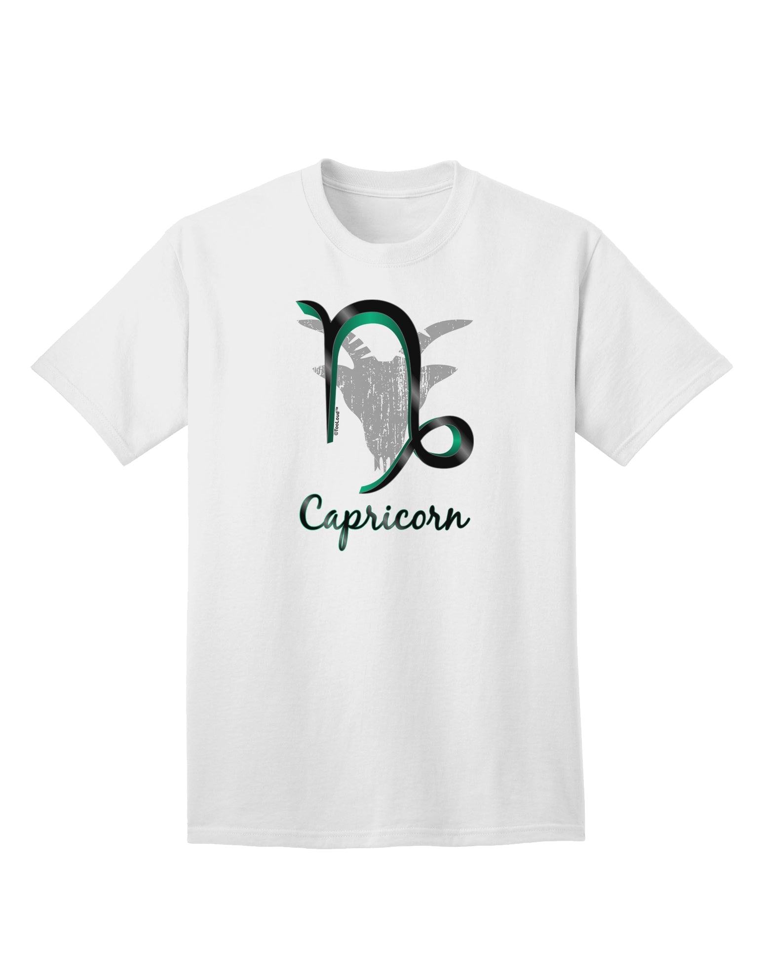 Capricorn Symbol Adult T-Shirt-unisex t-shirt-TooLoud-White-Small-Davson Sales